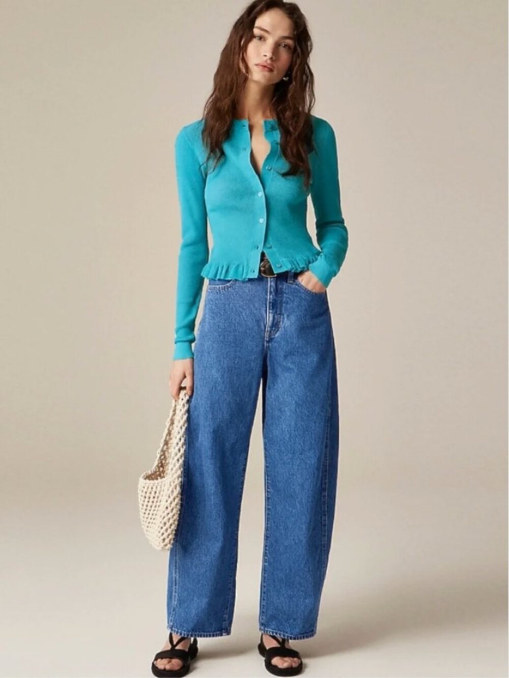 J. Crew - Barrel-leg Jean - Elaine Wash Sz. 30